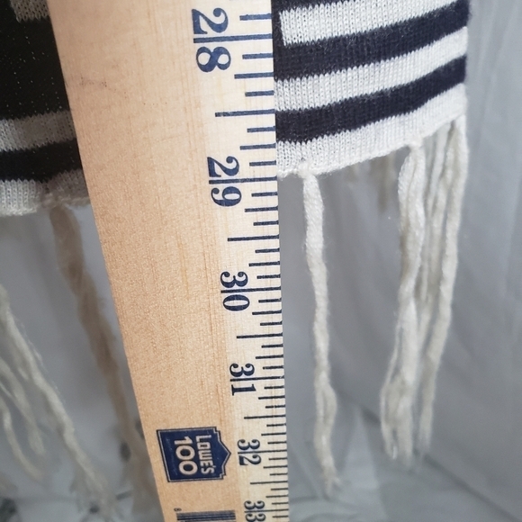 Altar"d State Ivory Aztec Print Long Sleeve Cardigan Sweater with Fringes Sz S - Picture 6 of 9